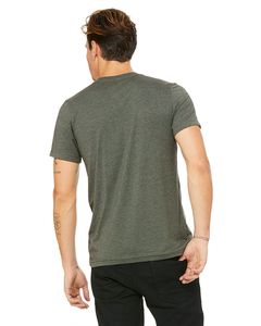 T-shirts unisexes BELLA+CANVAS en coton mélangé à manches courtes, t-shirts unisexes légers en coton biologique - Product Image 2