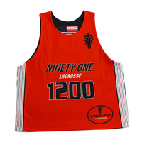 Maillots de lacrosse personnalisés réversibles sublimés pour hommes – 100 % polyester, respirants, durables, légers et confortables