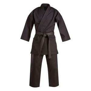 Ensemble d'uniformes de Jiu-Jitsu d'entraînement en arts martiaux de qualité professionnelle, respirant, 100% coton, couleur grise, SI-JJG-08 - Product Image 2