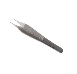 Pinces manuelles en acier inoxydable Micro Adson 12 cm droites - La base des instruments chirurgicaux Utilisation hospitalière - Product Image 2