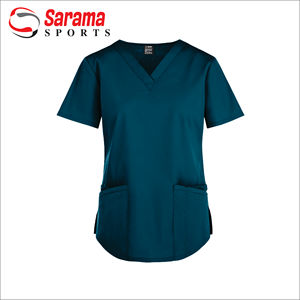 Ensembles d'uniformes et pantalons à sarcelle médicale personnalisés, Jogger, uniformes d'hôpital pour femmes, vente en gros, 2022 - Product Image 2