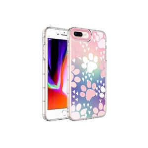 MSRA Korn Shockproof Cover for iPhone 8 Plus Protective Hard Silicone <b>Case</b> with Colored Patterned Back Cover Model A22/<b>SE</b> - Product Image 1
