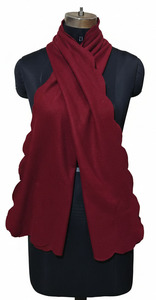 Bufanda de Cuello Larga y Gruesa para Mujer, 100% Poliéster, Forro Polar, Color Sólido, Calentador de Viaje, Transpirable, Unisex - Product Image 6