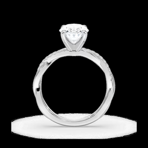 แหวนหมั้นเพชรทรงกลม 2.10 กะรัต ผลิตในห้องปฏิบัติการ ได้รับการรับรองจาก IGI ตัวเรือนทองคำแท้ 14k ดีไซน์เกลียว - Product Image 2