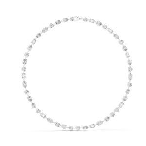 21.49 CT Lab-Created Diamond Necklace Round & <b>Emerald</b> Cut Diamonds 18KT, 14KT, 18KT Gold Rose, Yellow, White Gold - Product Image 2