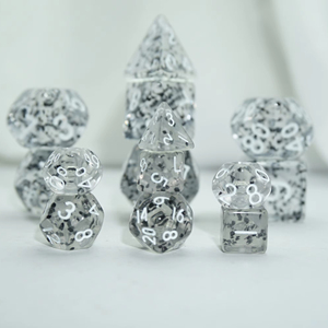 Rõ Ràng Xúc Xắc Với Nhỏ Chunk Long Lanh Bên Trong 10Mm Mini 7Pcs <span class=keywords><strong>RPG</strong></span> Dnd Trò Chơi Hội Đồng Quản Trị Warhammer Mới Phát Hành Nhà Máy Giá Xúc Xắc Bộ - Product Image 3