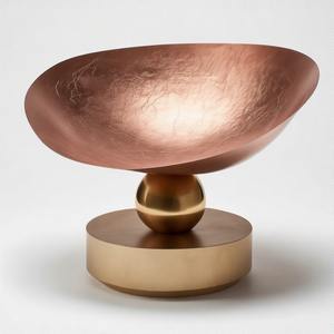 Bol à couronne en satin bol de service élégant en forme ronde personnalisée pour la décoration de service de mariage d'hôtel à la maison utiliser un bol - Product Image 2