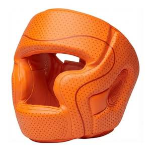 Protège-tête de boxe professionnel blanc et rouge, style gagnant, protection complète des joues, fermeture réglable, mousse EVA haute densité - Product Image 2