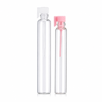Botol Sampel Parfum Mini Kaca Bening Mingsheng 1ml 2ml 3ml 5ml 6ml 8ml 10ml dengan Tongkat Plastik