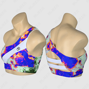 สปอร์ตบราโยคะพิมพ์ลายดิจิทัลสำหรับผู้หญิงขนาดพิเศษ - Product Image 1