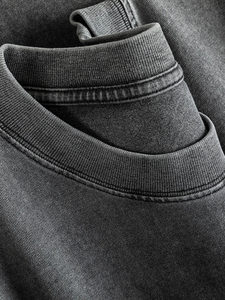 Logo personnalisé T-shirt lavé à l'acide pour hommes T-shirt surdimensionné vierge en coton épais 100% coton pour hommes T-shirt pour hommes - Product Image 3