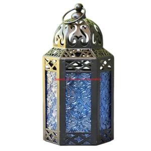 Lanterne suspendue et de table en métal de Style marocain classique avec panneaux de verre pour décor de jardin intérieur extérieur bon prix - Product Image 6
