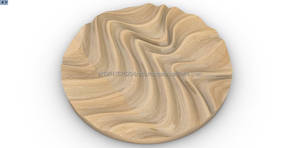 Décoration murale en bois Art Déco, fichier STL pour découpe laser et routeur CNC, décoration suspendue multi-pièces faite à la main pour hôtels/restaurants - Product Image 3