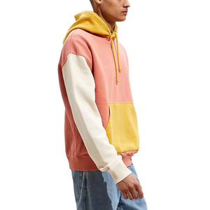 Sweat à capuche pour hommes avec logo personnalisé pull en coton uni épais sweat à capuche surdimensionné sweat à capuche vierge à épaules tombantes sweats à capuche pour hommes - Product Image 3