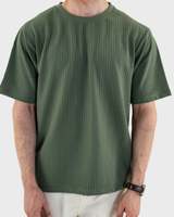 T-shirts pour hommes en coton 100% respirant, col rond, uni, de haute qualité, couleur marron