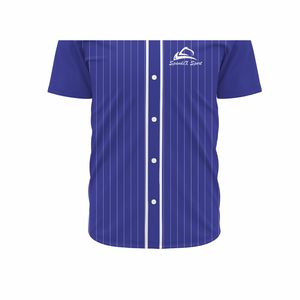 Diseño personalizado botón completo camisetas de béisbol transpirable impreso ropa deportiva para hombres - Product Image 5