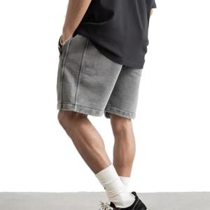 กางเกงขาสั้นผ้าลูกฟูกปักลายมีกระเป๋า,กางเกงขาสั้นไม่มีโลโก้แบบเรียบมีซิป - Product Image 4