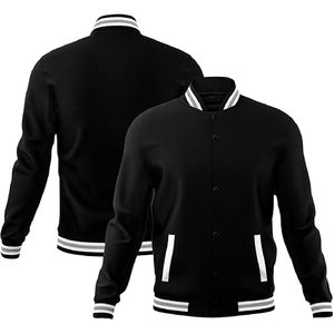 Chaqueta de béisbol unisex personalizada de alta calidad con diseño transpirable al por mayor chaqueta deportiva informal personalizada chaqueta universitaria para hombre - Product Image 1