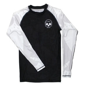 OEM Sublimation Print Custom Logo Fitness BJJ Boxing Surfing <b>Swimming</b> Sun Protection Long Sleeve Rash Guard - Product Image 5