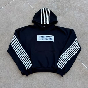 Pantalon large et épais avec poches latérales, streetwear, molleton baggy 320 g/m², 100 % coton respirant, ensemble de survêtement de luxe personnalisé - Product Image 5