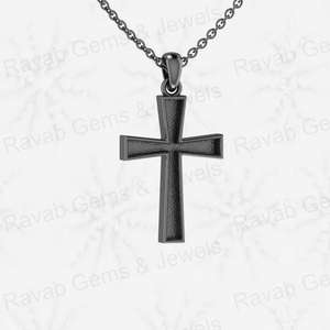 Top Selling Genuine 925 Sterling Silver <b>Cross</b> Semi Mounting Blank Bezel <b>Charm</b> Pendant Setting for Findings Jewelry Components - Product Image 4