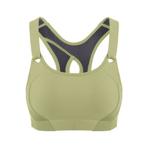 Soutien-gorge de sport respirant de haute qualité sur mesure pour femmes avec logo frontal, maintien élevé, tissu écologique - Nouveauté, meilleur prix - Product Image 1