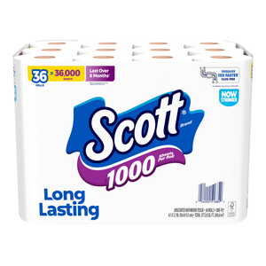 Scott 1000 Toilet Paper, 24 Rolls, 1,000 <b>Sheets</b> per Roll - Product Image 5