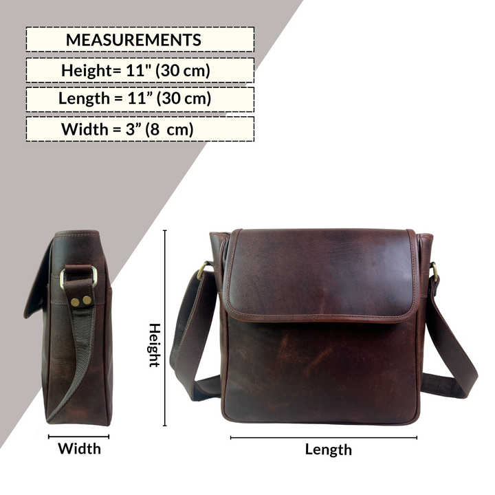 Women's Genuine Leather Crossbody Shoulder Bag Medium Sling Purse with Adjustable Strap for Office Travel and Daily Use