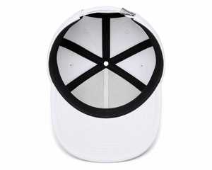 Gorra Snapback Blanca de 5 Paneles con Bordado Frontal del Logotipo de la SF Fox en Negro, Visera Plana, Unisex, Estilo Casual Urbano, Mezcla de Algodón - Product Image 5