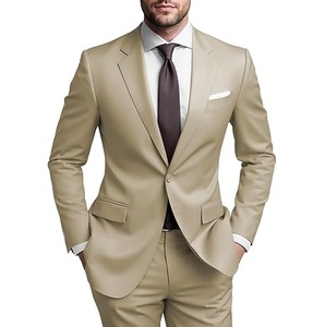 Costume de smoking formel 2 pièces pour homme, très vendu, pour mariage et soirée, blazer personnalisé, respirant, 100% polyester, anti-froissement, grande taille - Product Image 4