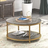 Table design multifonction Présentoir en marbre noir Table basse à 2 niveaux Table contemporaine de style moderne pour chambre à coucher