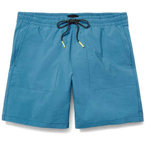 Classique couleur unie hommes Shorts coton tissu Streetwear coupe personnalisée confortable usure quotidienne - Product Image 3