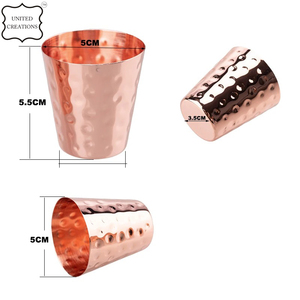 100% Pure Copper <b>Cup</b> Drinkware Hammered Copper Tumblers Customized Sizes <b>Cups</b> for Ayurveda Health Benefits - Product Image 6