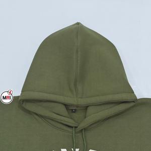 เสื้อฮู้ดผ้าฟลีซผ้าฝ้ายพิมพ์ลาย2โทนสีแบบพรีเมียมปักลายสำหรับฤดูหนาว - Product Image 4