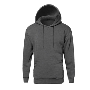 Wholesale Factory Price Heavyweight 100% Cotton <b>Hoodie</b> 360Gsm Plus Size Grey for Autumn Season - Product Image 3