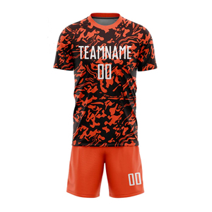 Conjunto de Uniforme de Fútbol de Poliéster Transpirable de Secado Rápido Antibacterial, Equipación de Fútbol Sublimada para Hombre, Ropa de Entrenamiento para Equipos - Product Image 1