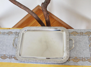 Plateaux de service rectangulaires en métal de luxe modernes, écologiques, de qualité supérieure et au design élégant pour cafés, hôtels, plage, tailles personnalisées - Product Image 5