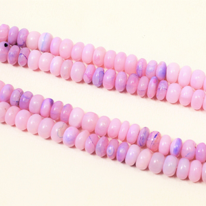 Hermosas cuentas redondas lisas de ópalo con tonos rosas y morados, de 7 mm a 10 mm, cuentas de ópalo rosa lavanda, cuentas de ópalo de calidad AAA para joyería. - Product Image 3