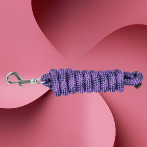 เชือกจูงม้าสีพาสเทลโพลีเอสเตอร์สีพีช-ดำ ทนทาน นุ่มมือ - Product Image 6