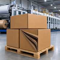 Doublure de protection en carton ondulé triple cellule pour bouteille