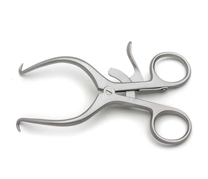 Adson Cerebellum Retractor 4x4 Blunt Prongs 23mm Straight Arms High Quality Manual Stainless Steel - Product Image 2