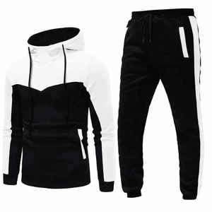 OEM al por mayor de los hombres 100% de algodón Jogger chándal con capucha cremallera deportes de invierno chándal de entrenamiento impreso XL tamaño adulto Jogging - Product Image 1