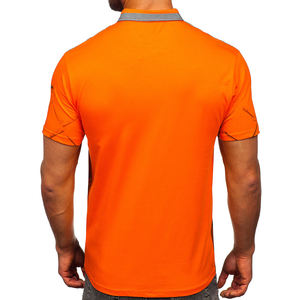 Logo personnalisé pour hommes pour les polos Offre Spéciale les t-shirts à manches courtes et col roulé de différentes couleurs en toile - Product Image 2