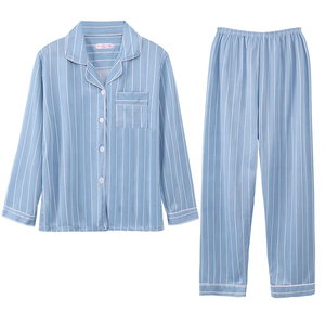 Venta al por mayor pijamas de seda señoras Primavera Verano personalizado impreso ropa de dormir conjunto de seda ropa de dos piezas cómoda ropa de dormir de las mujeres - Product Image 4