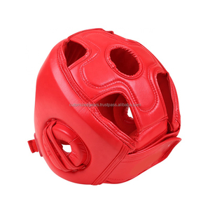 Protection de tête en cuir PU OEM Sanda |   Casque d'entraînement pour les arts martiaux et la boxe |   Protection de la tête avec logo personnalisé - Product Image 5