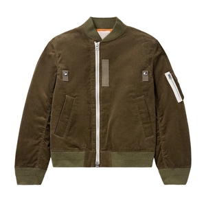 Veste élégante pour homme, bombardier de luxe en daim, vêtements d'extérieur, col côtelé zippé aux poignets, mode décontractée, vêtements de gros - Product Image 1