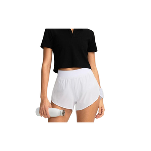 Nuevos pantalones cortos deportivos 2 en 1 para mujer, pantalones cortos de Yoga de Color sólido ajustados de cintura alta con patrón caliente - Product Image 2