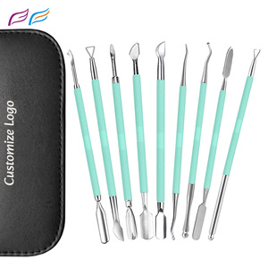 Pousse-cuticules double affûté en acier inoxydable de qualité supérieure pour l'élimination des peaux mortes – Outil de beauté professionnel - Product Image 1