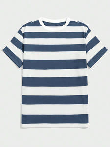 Camisetas Personalizadas de Cuello Redondo de Dos Tonos para Hombre, Transpirables, Tallas Grandes, de Alta Calidad, 100% Algodón, Unisex, con Diseño en Blanco - Product Image 5