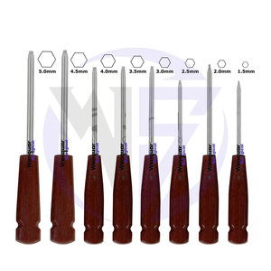 Destornillador de Cabeza Hexagonal de Acero Inoxidable Más Vendido, Mango de Madera, Tamaño Personalizado de 1.5 mm, Instrumento de Cirugía Ortopédica Veterinaria - Product Image 5